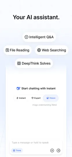 Capture d'écran de DeepSeek - Assistant IA sur iPhone 1