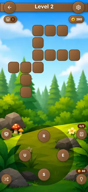 Forest Word Puzzle screenshot 1