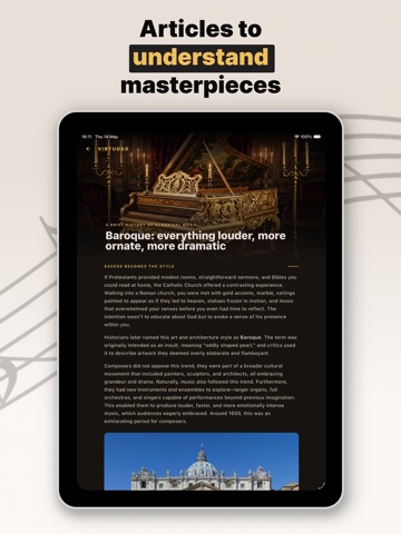 Virtuoso Classical Music Guide iPad screenshot