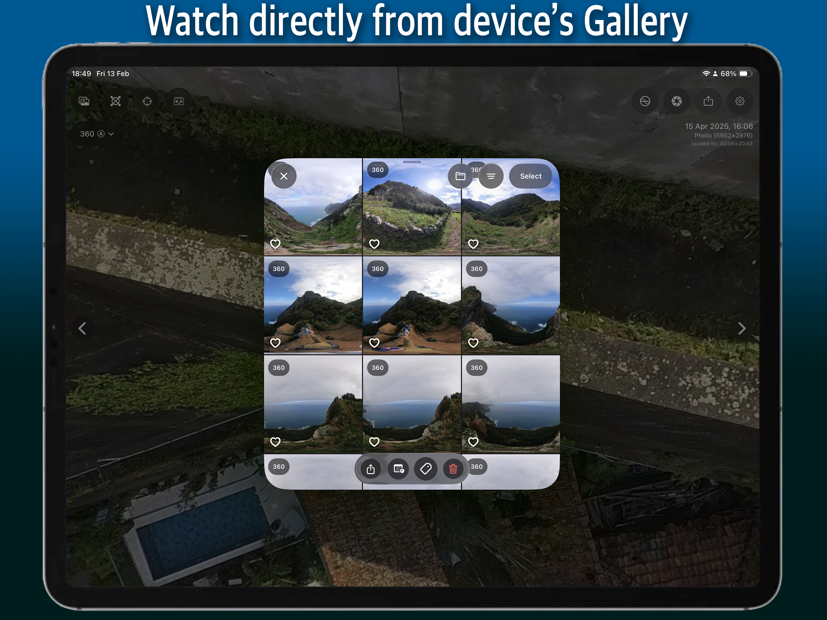 Simple 360 VR Media Player App