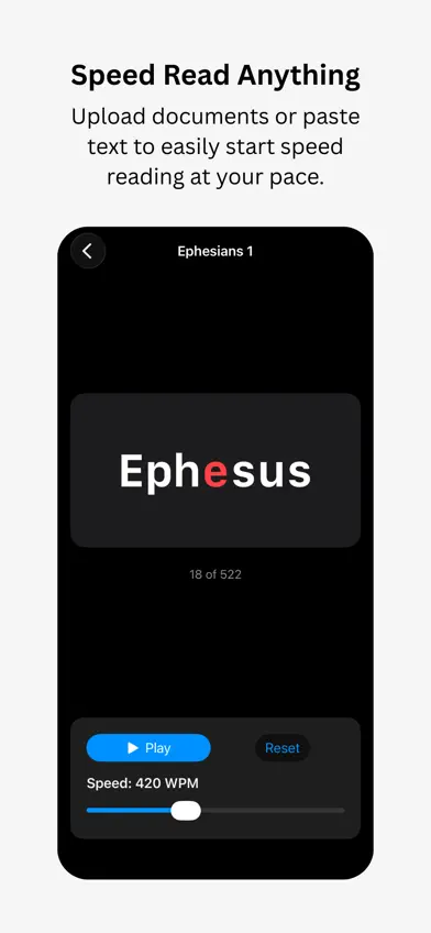 Simple Speed Reader screenshot 1