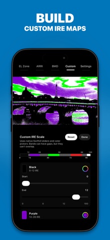 False Color Viewer iPhone screenshot