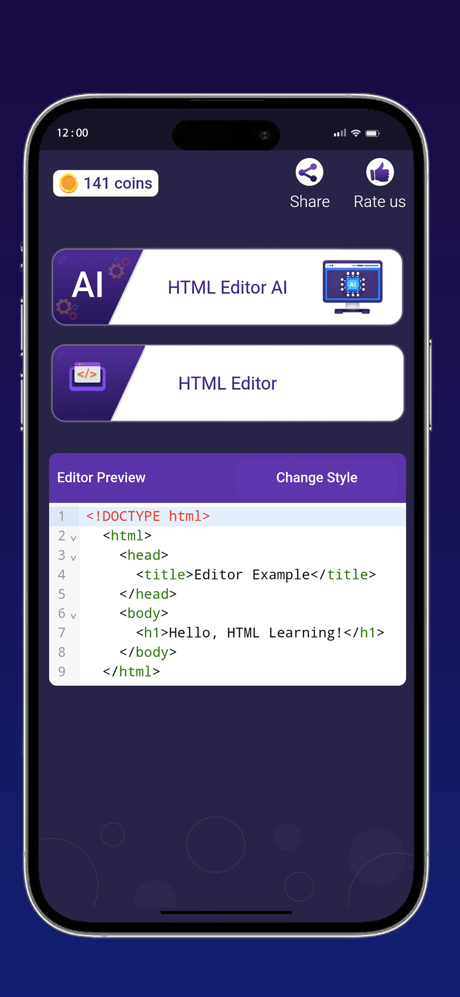 Smart HTML Editor with AI screenshot 1