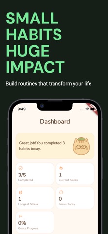 Habit Tracker - Goal Focus iPhone screenshot