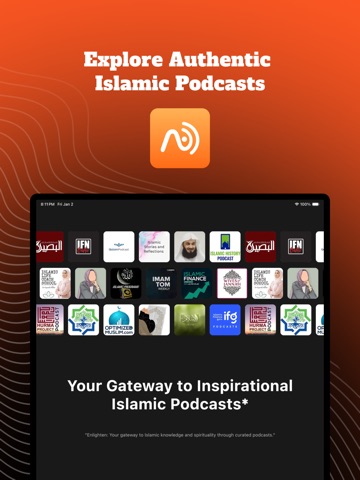 NurCast: Islamic Podcast Hub iPad screenshot