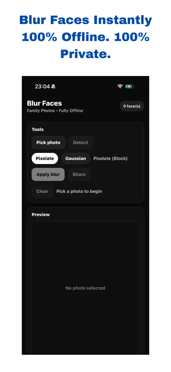 Screenshot #1 pour Blur Faces – Photo Privacy