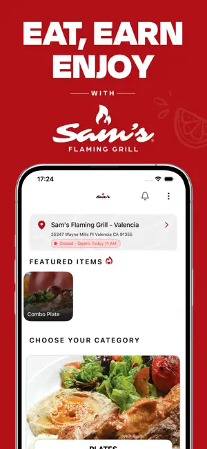 Sams Flaming Grill screenshot 1
