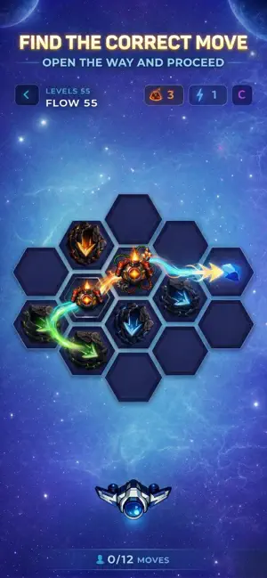 SpaceHex Puzzle screenshot 1
