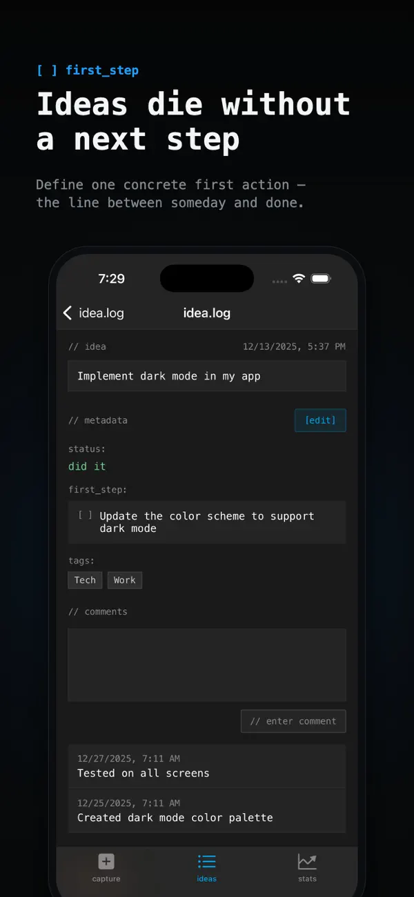 Screenshot #3 pour idea.log