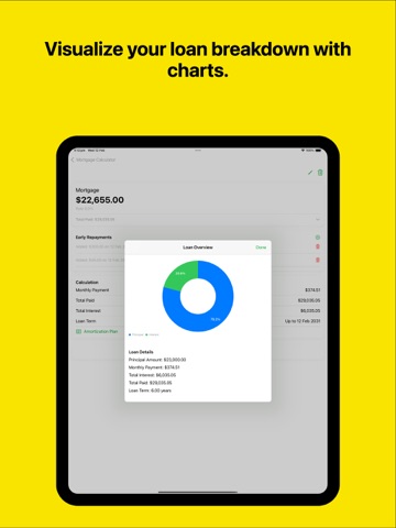 Mortgage Calculator Plus iPad screenshot