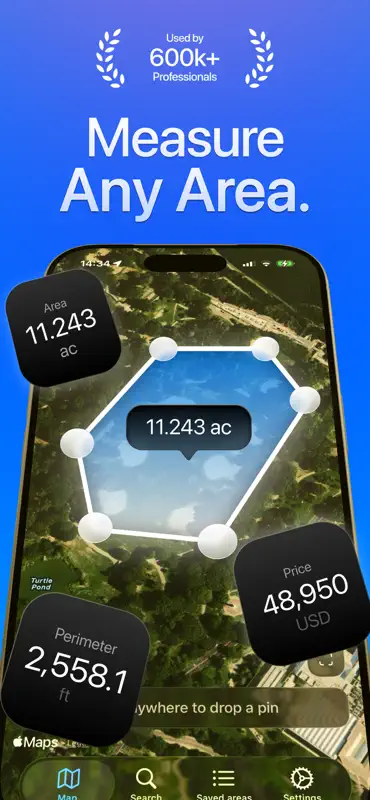 Map Area Calculator - Marea screenshot 4 of 7