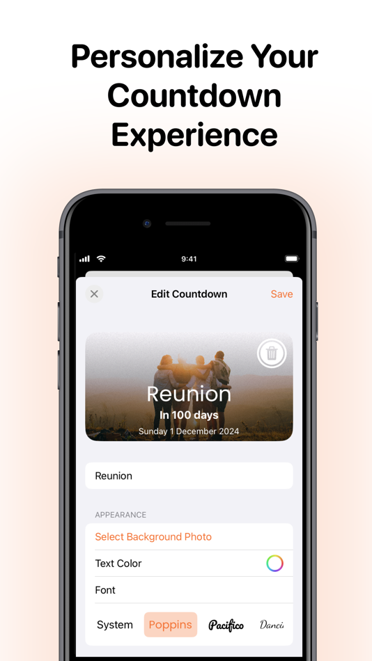 #2. Countdown – Event Day Counter (iOS) Por: Stepan Zalis