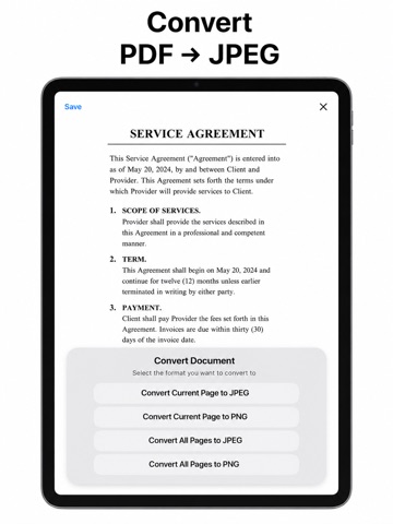 Signature PDF: Fill & Scan iPad screenshot