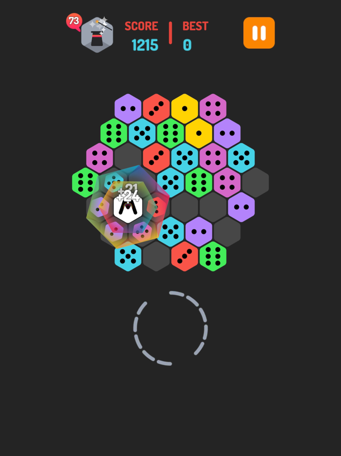 DomiMerge Hexa Puzzle