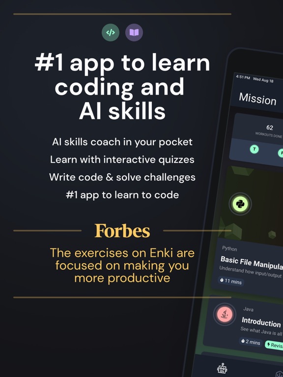 Screenshot #4 pour Enki: Learn Coding/Programming