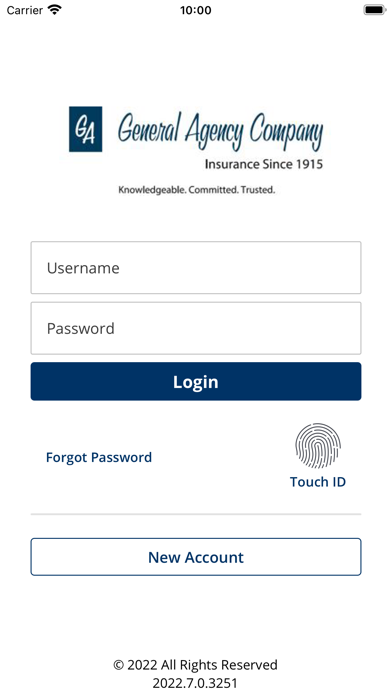 General Agency Online Screenshot