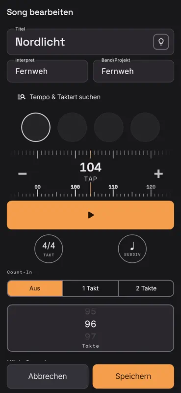 Setronome - Live Metronom screenshot 5 of 5