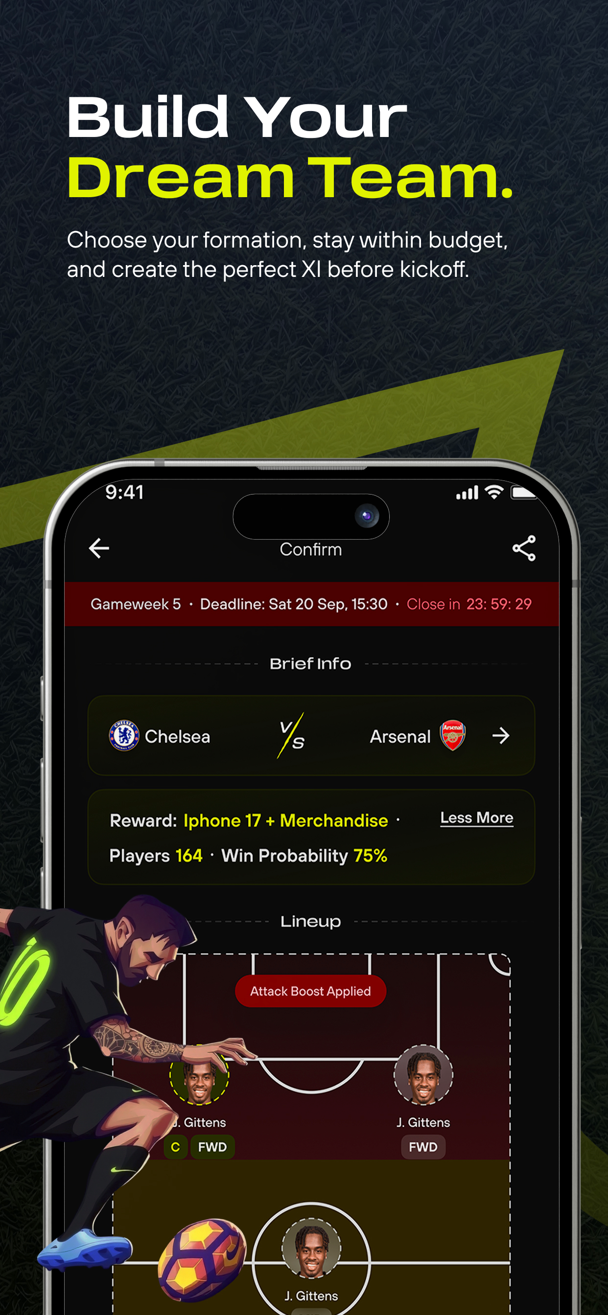 Goalpe: Daily Fantasy Football screenshot 4