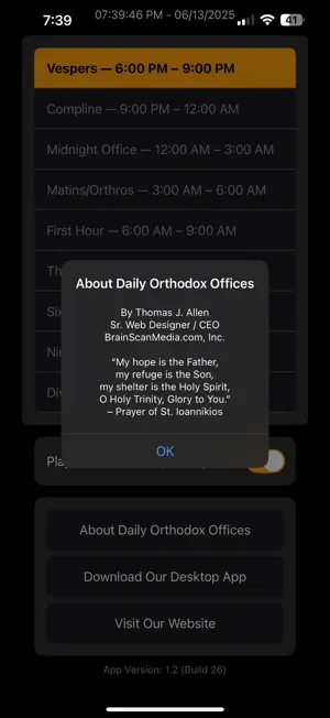 Daily Orthodox Offices Mobile screenshot 4