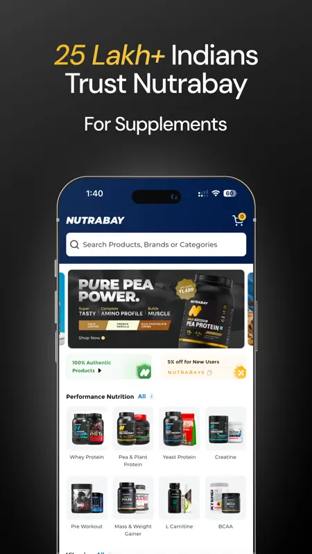 Nutrabay: Shop Supplements screenshot 1 of 9