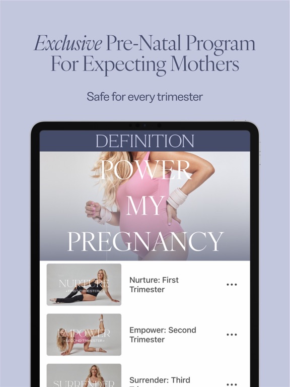 Barre Definition iPad screenshot 5 - Health & Fitness app