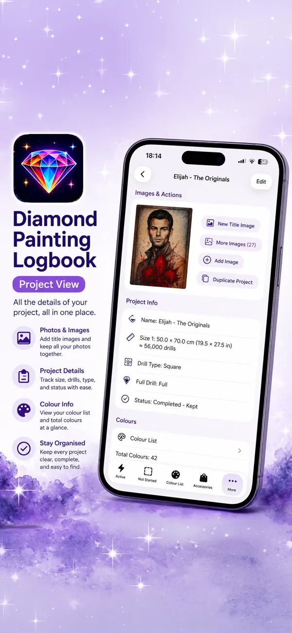 Diamond Painting Logbook Screenshot 2