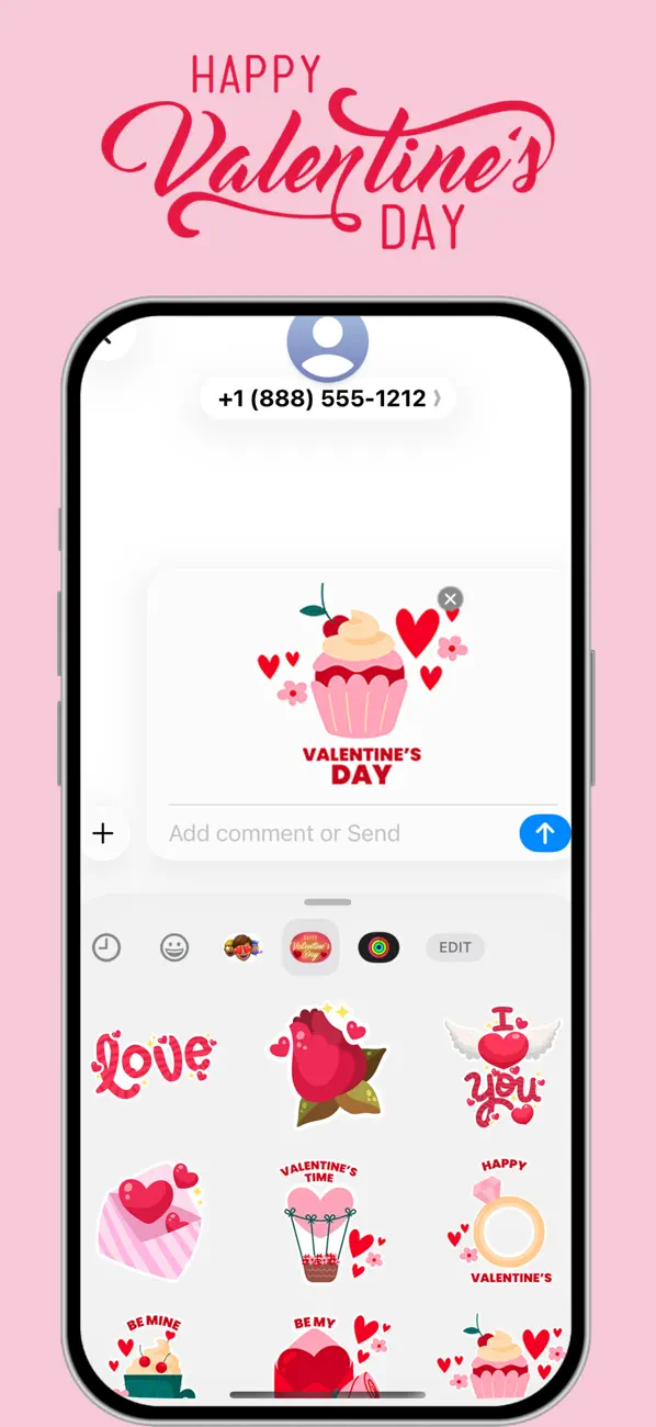Screenshot #3 pour Valentine's Cute Love Stickers