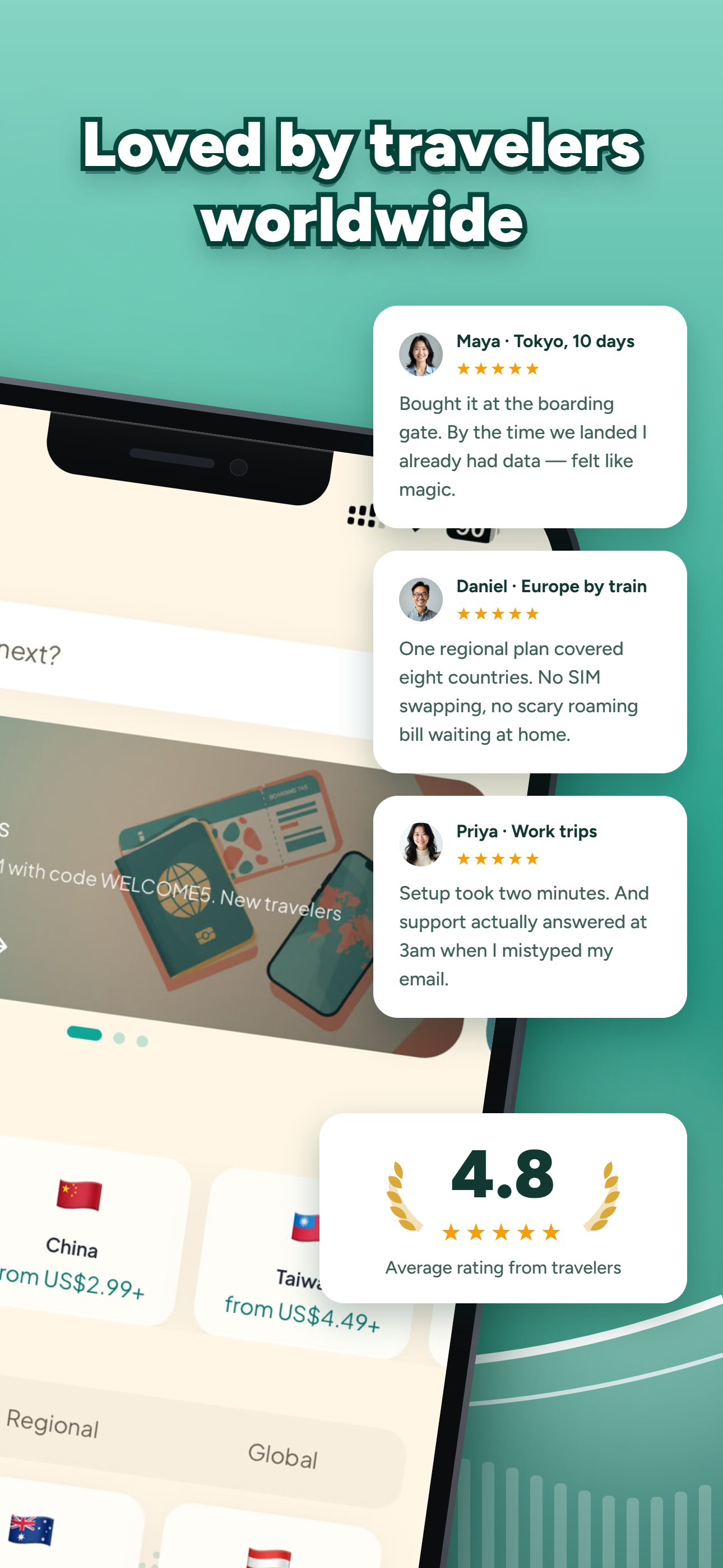 Roameo: Travel eSIM Data Plans screenshot 2