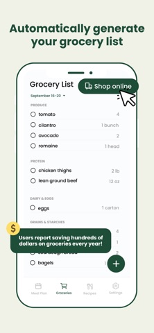 Healthy Kitchen: Meal Planner screenshot
