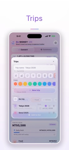 G+Money Lite iPhone screenshot