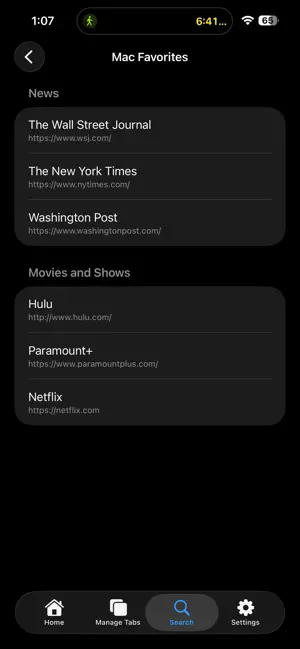 Swiss Army Tabs Mobile screenshot 4