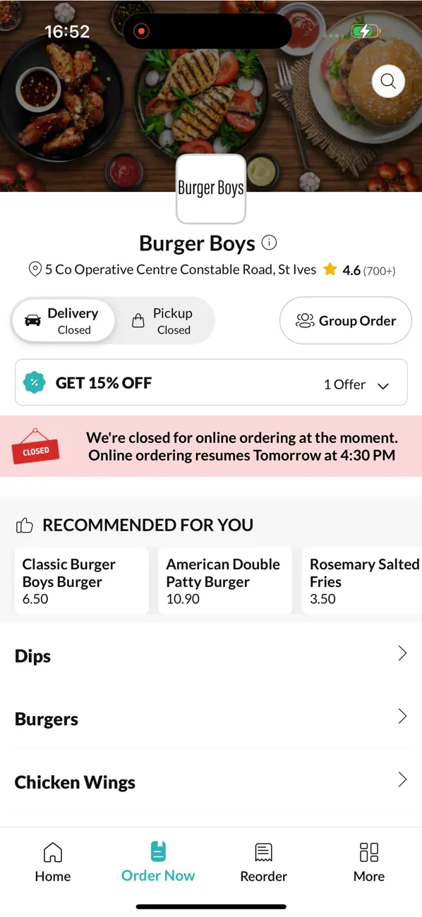 Screenshot #2 pour Burger Boys.