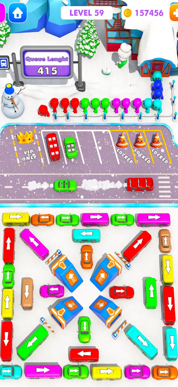 Screenshot #3 pour Bus Out Traffic Puzzle Game