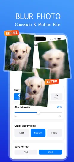 Screenshot von BlurID - Blur Photo Compressor auf dem iPhone 2