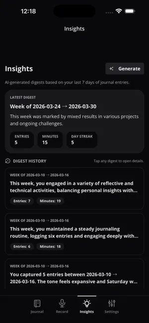 Voice2Journal screenshot 4