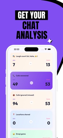 Delulu: Chat Analyzer Insights iPhone screenshot