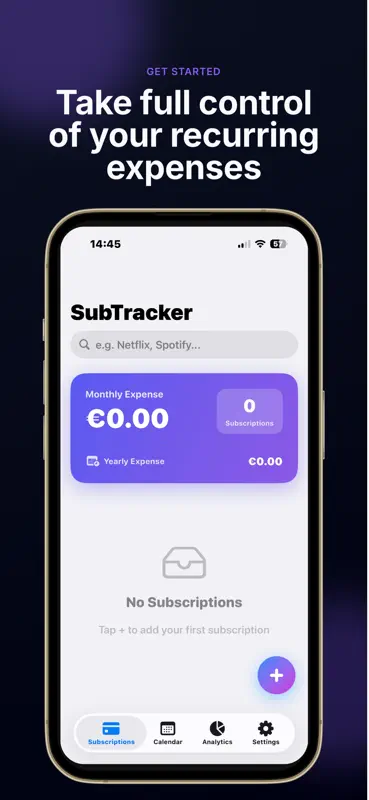 SubTracker-SubManager screenshot 1 of 8