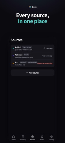 Duru - Revenue Dashboard iPhone screenshot