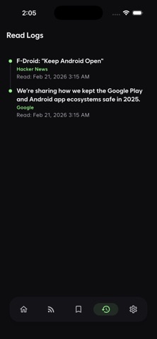 Curora: AI RSS Feed Reader screenshot