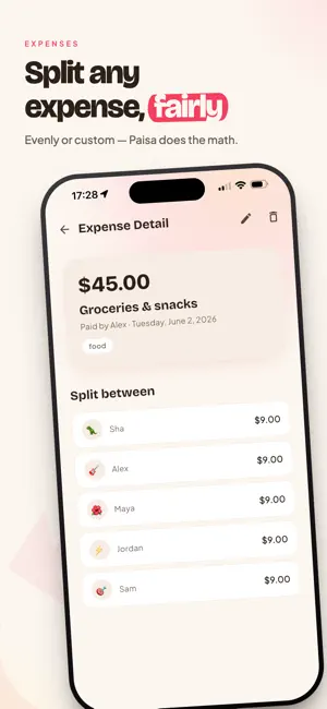 Paisa: Split Trip Costs screenshot 4