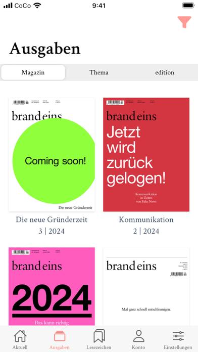 brand eins Screenshot