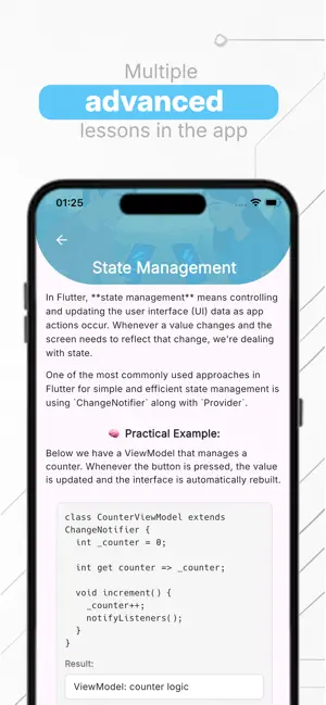 Learn Flutter App screenshot 3