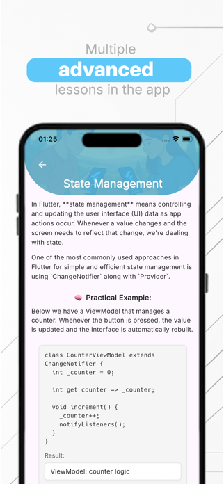 Learn Flutter App Screenshot 3 of 7