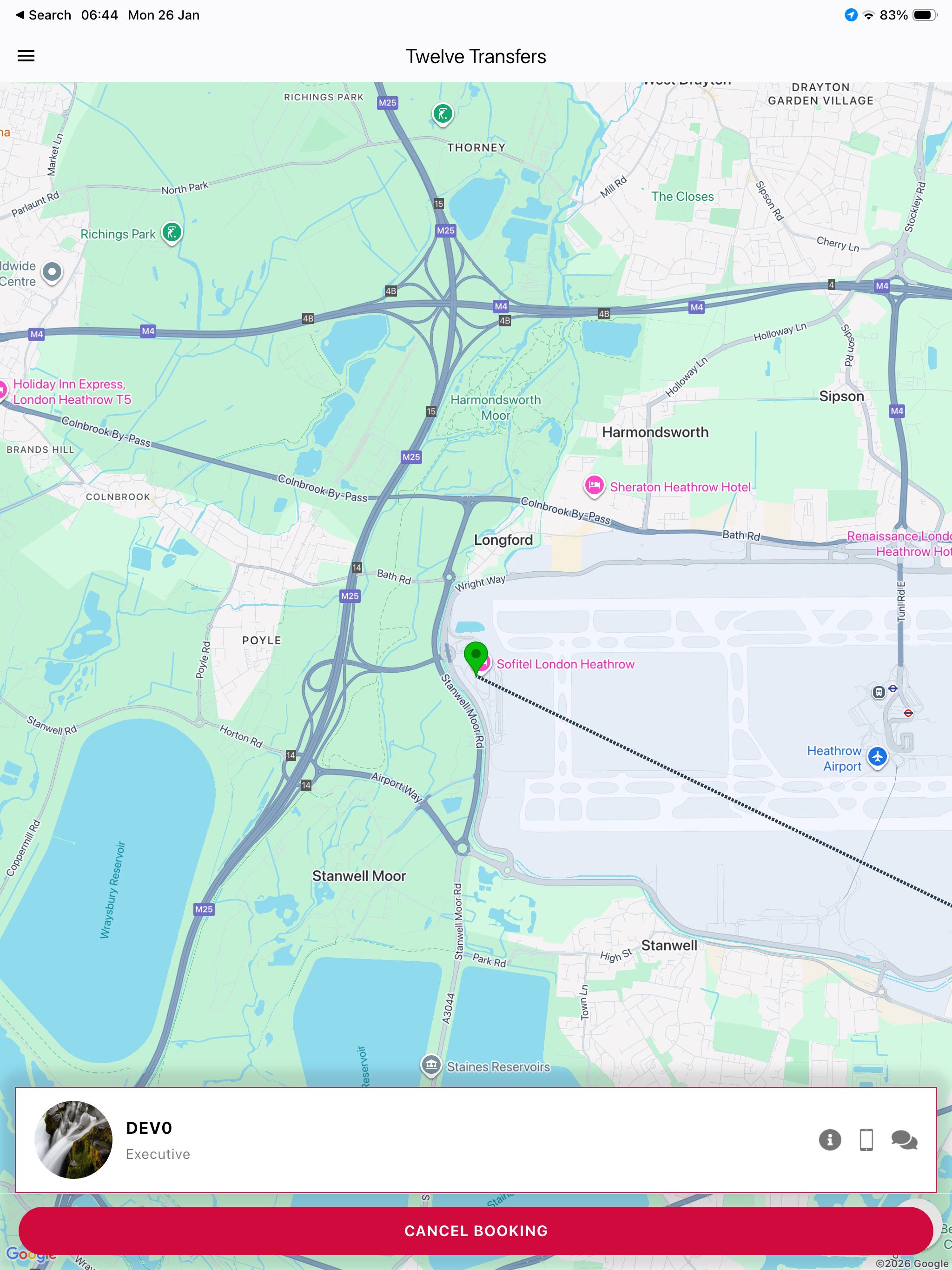 Twelve Client Airport Transfer