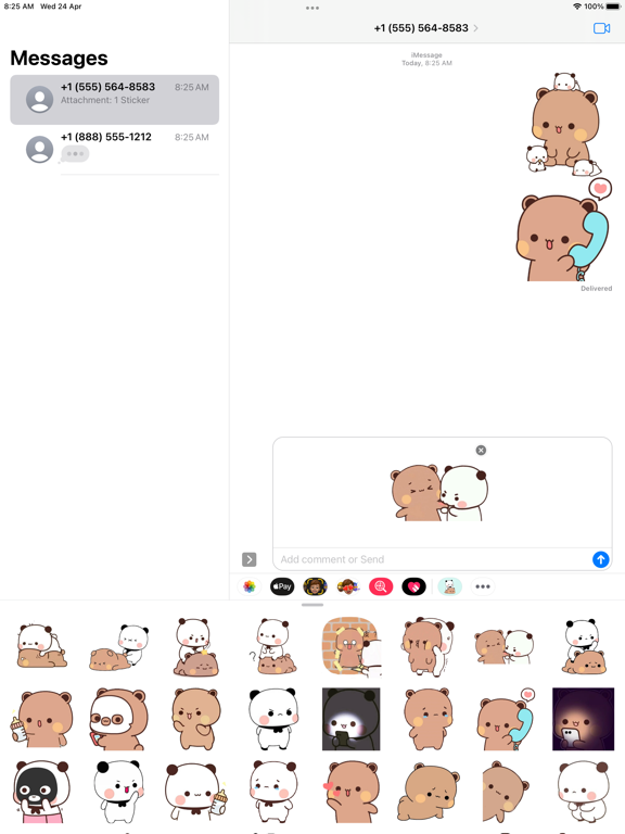 Screenshot #4 pour Bear Panda Gemoy Stickers