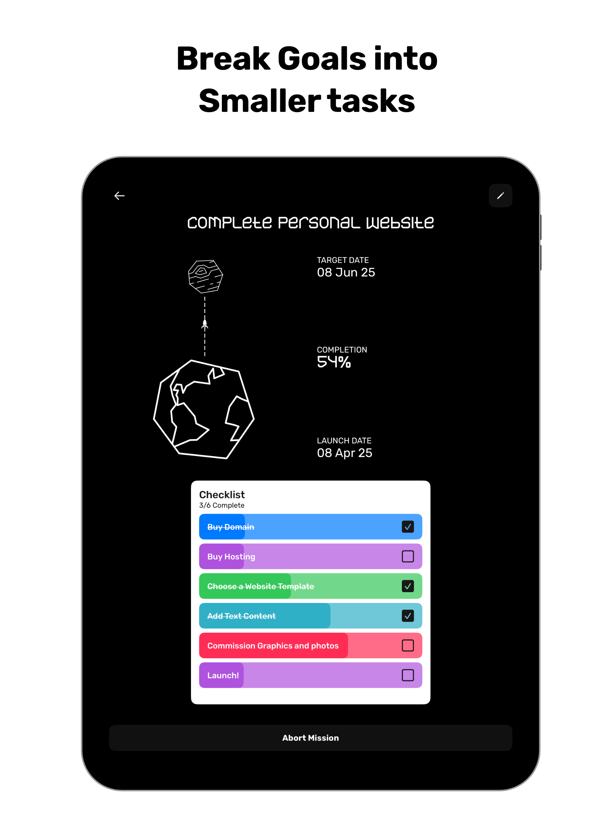 Goal Tracker: GoalRocket