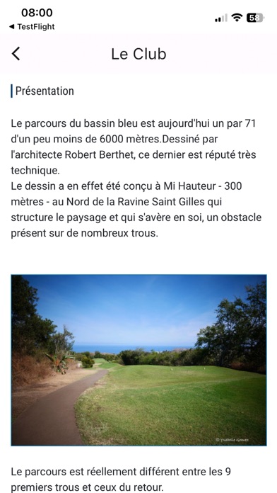 Golf de Bassin Bleu Screenshot