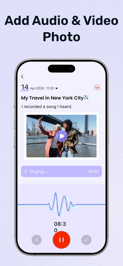 My Diary - Journal with Lock - Enhance journal entries with rich multimedia capabilities, allowing users to embed videos and audio recordings alongside photos for a truly immersive memory capture.