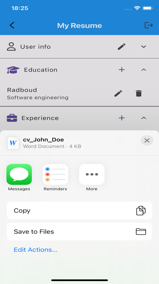 #2. CV Creator plus (iOS) Podle: Abdulwahab Al-Zuabi