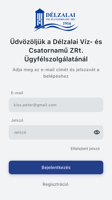 Délzalai Vízmű ZRt Screenshot